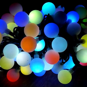 LED guličky na stromček 100ks / 10m RGB