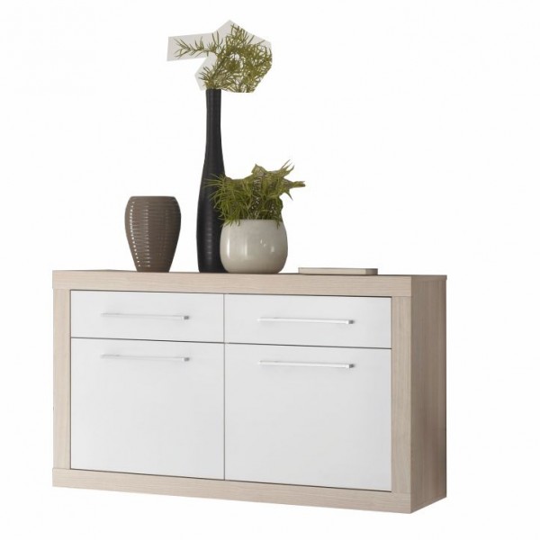 Botník, dub sonoma/biela, CREMA