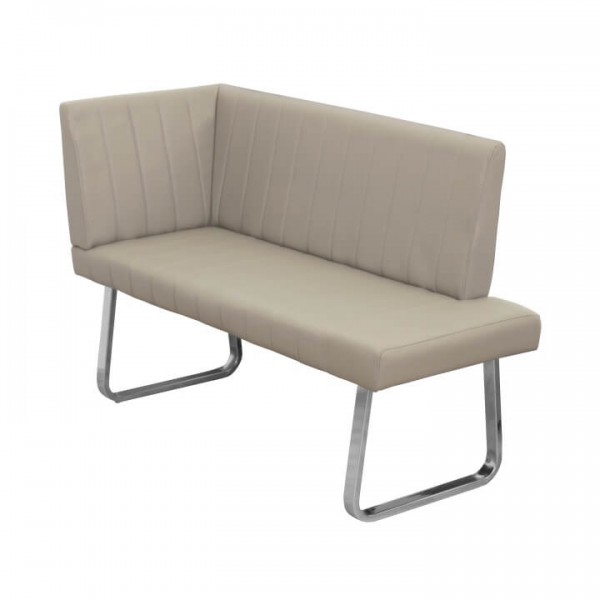 Rohová lavica, sivohnedá ekokoža, ľavá, EMORI TYP 1