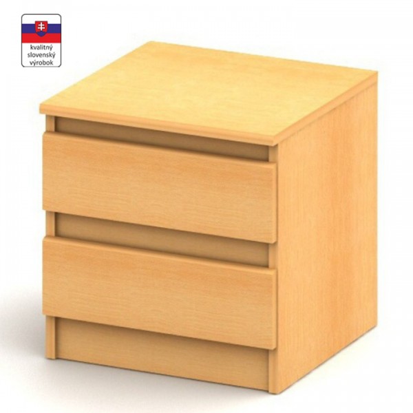 2 šuplíkový nočný stolík,  buk, HANY 002