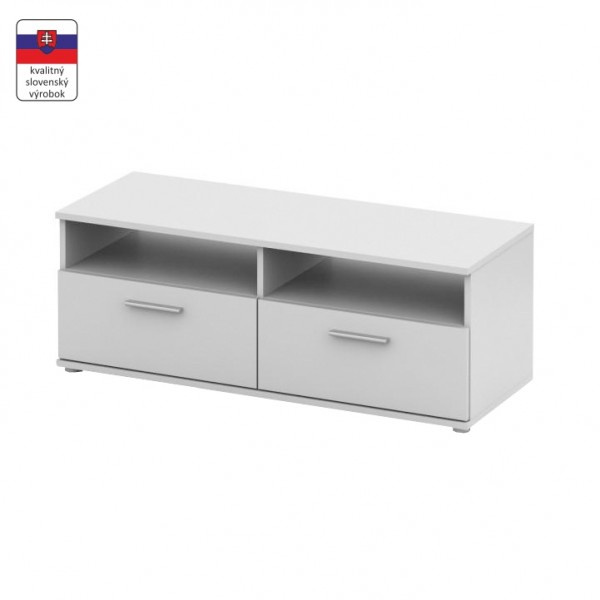 RTV stolík, biela,  NOKO-SINGA 12