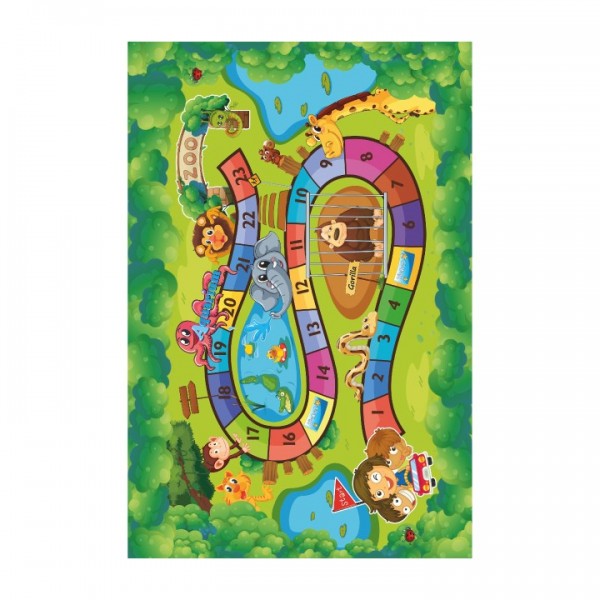 Koberec, detský vzor ZOO, 100x150, ZOAN