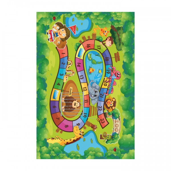 Koberec, detský vzor ZOO, 130x200, ZOAN