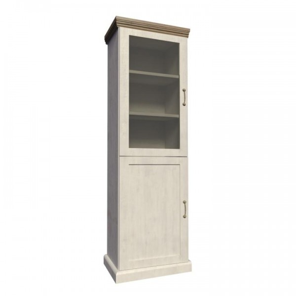 Vitrína, sosna nordická/dub divoký, ROYAL W1D