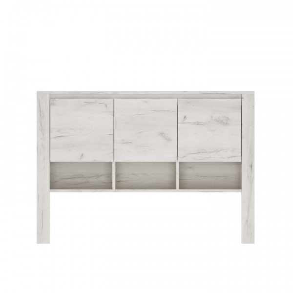 Polica k písaciemu stolu typ 60,  biela craft, ANGEL