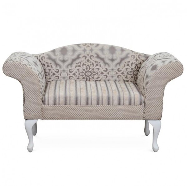 Pohovka, krémovo-sivá, FABRICIO