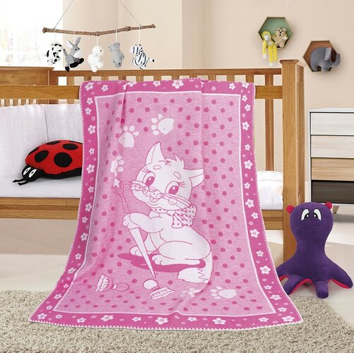 Bellatex Detská deka Nela Mačička, 100 x 140 cm