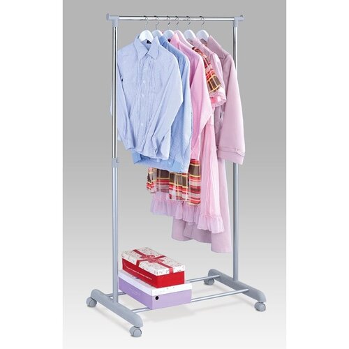 Stojan na šaty chróm / sivá, 83 x 164 cm