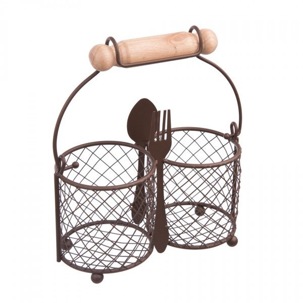 Orion Stojan na príbory drôtený, hnedá