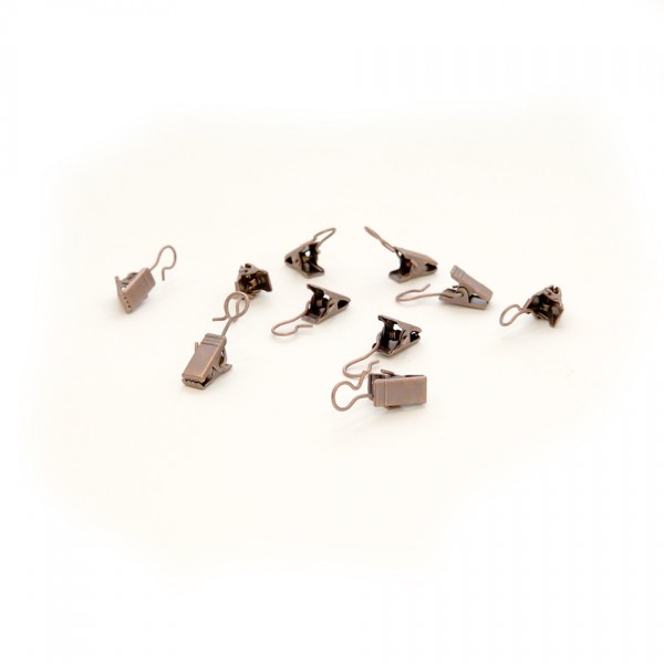 SP TREND Háčiky so žabičkou kovové, 10 ks, bronzové