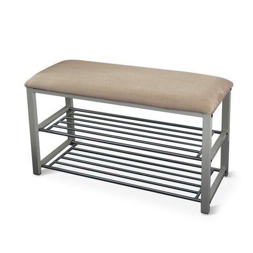 Tempo Kondela Lavica s botníkom Langella sivá, 49 cm