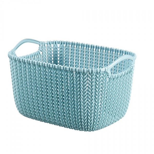 Curver Úložný box Knit 8 l, svetlomodrá