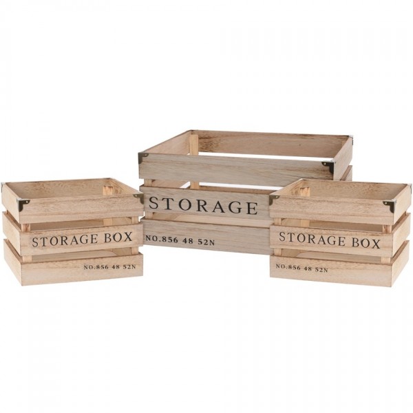 Koopman Sada dekoračných úložných boxov, 3 ks