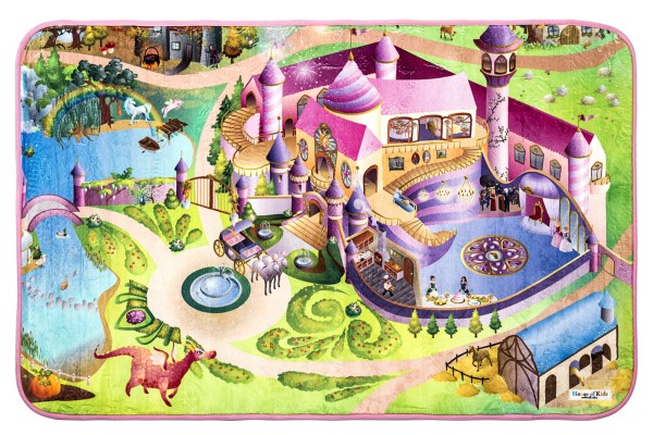 Vopi Detský koberec Ultra Soft Zámok, 130 x 180 cm