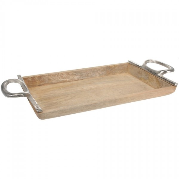 Podnos z mangového dreva 60 x 31 x 7,5 cm