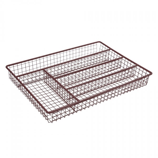 Orion Príborník drôtený 36 x 26,5 x 5 cm, hnedá