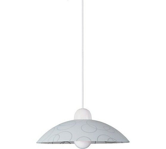 Závesné svietidlo Rabalux Circle 1844, biela-transparent