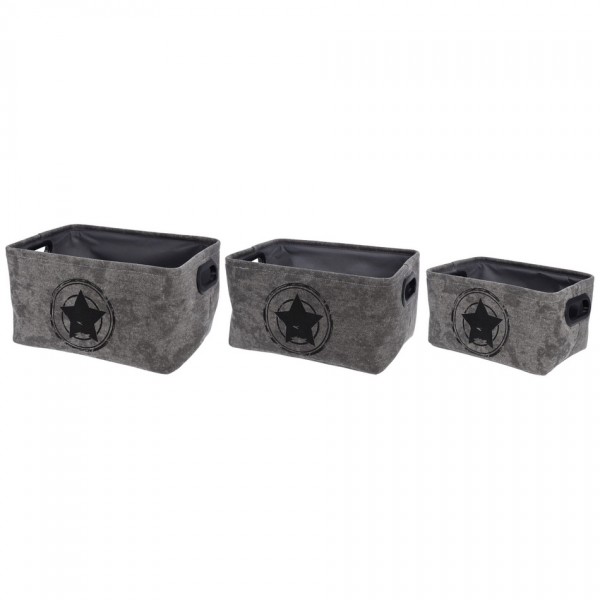 Koopman Sada dekoračných úložných boxov Star in Target, 3 ks