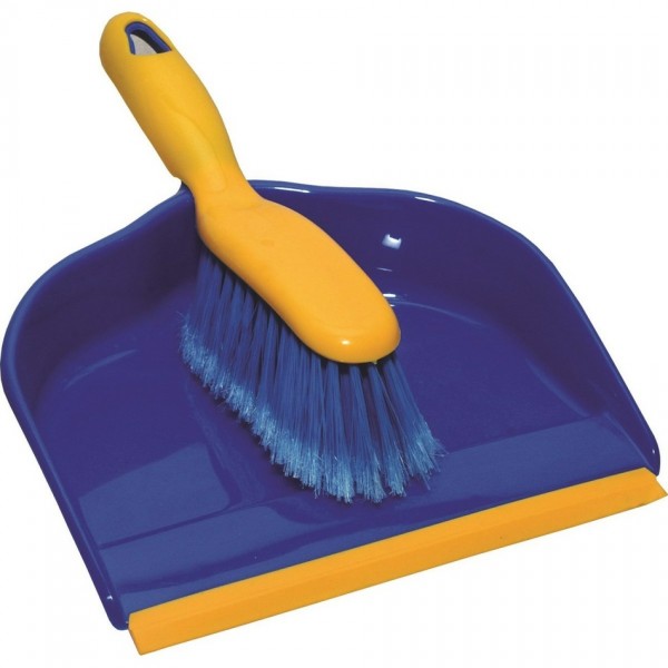 Metlička a lopatka s gumovou lištou DELUX