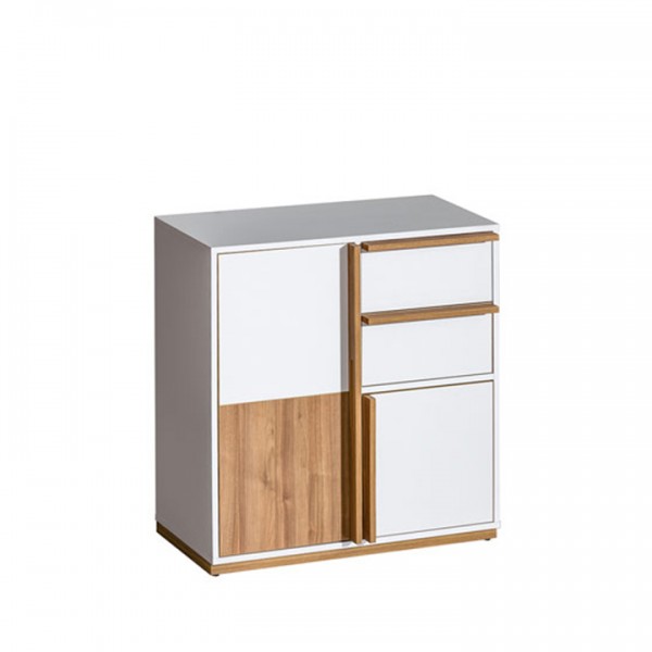 Komoda, orech select/biela, KNOX E7