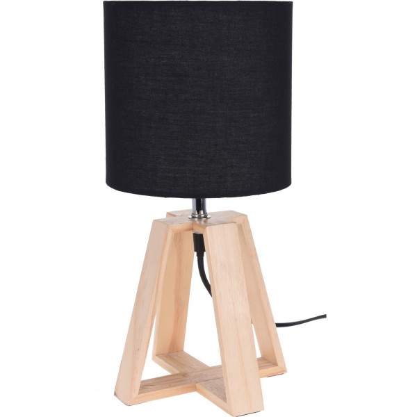 Koopman Stolná lampa Idaho, čierna