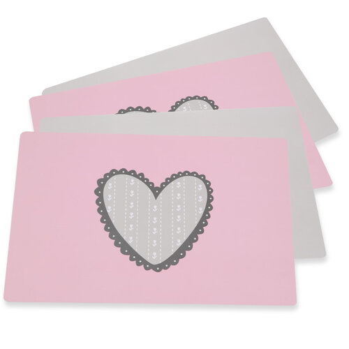 Altom Prestieranie Srdce, 28 x 43 cm, sada 4 ks