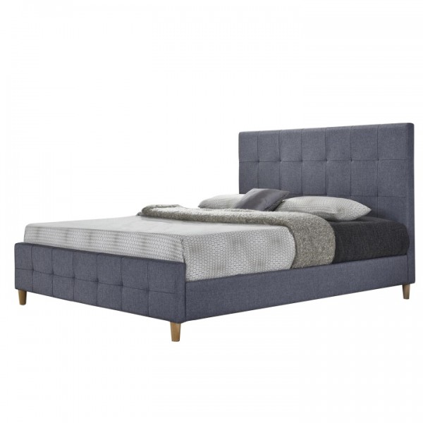 Manželská posteľ, sivá, 180x200, BALDER NEW