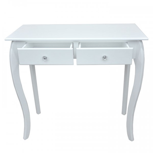 Konzolový stolík, biela, SLICE