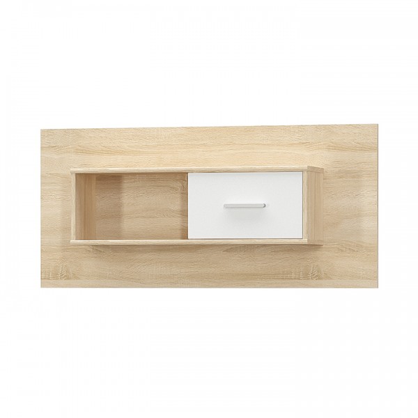 Visiaca skrinka 1D, biela/dub sonoma, TEYO