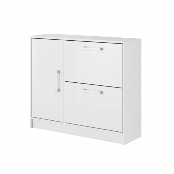 Botník, biela/biely lesk, ODEN 97