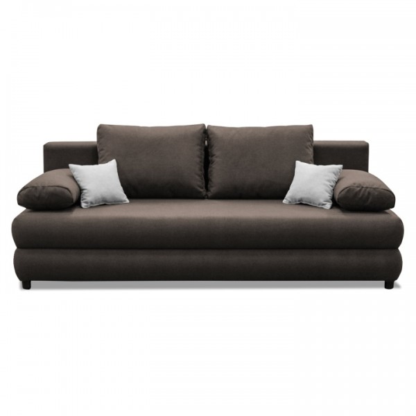 Rozkladacia pohovka, hnedá/krémová, NARAN