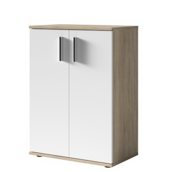 Komoda, dub sonoma/biela, METRIS TYP 1